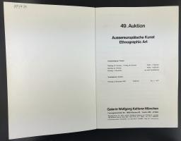 Каталог аукциона «49. Auktion/Aussereuropäischer Kunst/Ethnographic Art/Galerie Wolfgang Ketterer München»_1