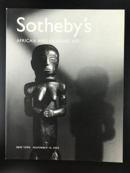 Каталог аукциона «Sotheby’s/African and Oceanic Art/New York/November 14, 2003»