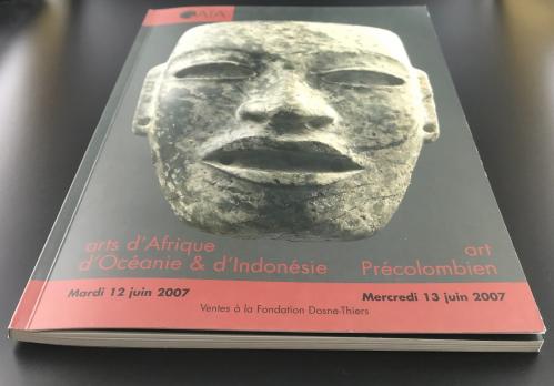 Каталог аукциона «GAÏA/d'arts d'Afrique, d'Océanie et d'Indonésie du mardi 12 juin 2007/et d'art Précolombien du mercredi 13 juin 2007»