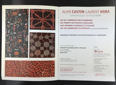 Каталог аукциона «Alain CASTOR - Laurent HARA/Samedi 10 november 2012 - Paris»