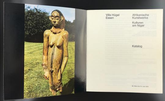 Каталог выставки «Villa Hügel, Essen/Afrikanische Kunstwerke/Kulturen am Niger/Katalog/25. März bis 13. Juni 1971»