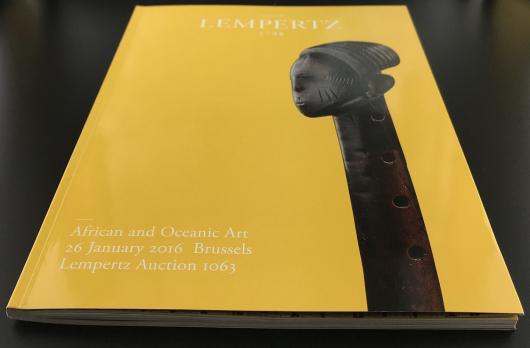 Каталог аукциона «Lampertz/1798/African and Oceanic art/26 january 2016/Brussels/Auction 1063»