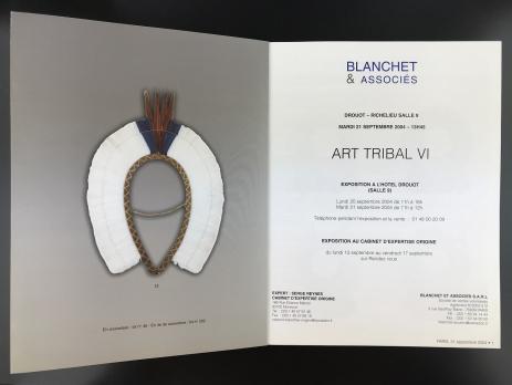 Каталог аукциона «Blanchet et associes/Art tribal IV/Drouot Richelieu – Salle 9/ Mardi 21 septembre 2004»